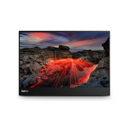 Lenovo ThinkVision M14t Gen 2 - LED monitor - 14" - portable - touchscreen - 2240 x 1400 - IPS - 300 cd / m² - 1500:1 - 6 ms - 2xUSB-C - raven black - 0