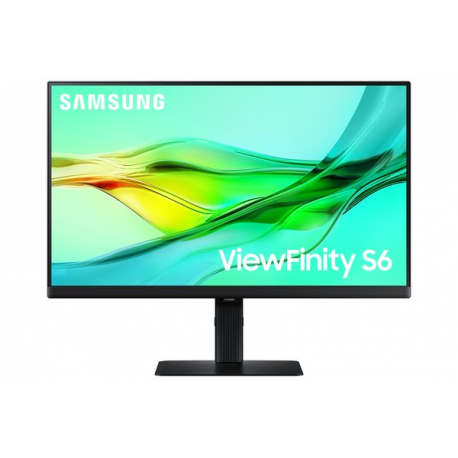 Samsung ViewFinity S6 S24D600UAU - S60UD Series - LED monitor - USB - 24" - 2560 x 1440 QHD @ 100 Hz - IPS - 350 cd / m² - 1000:1 - HDR10 - 5 ms - HDMI, DisplayPort - black - 0