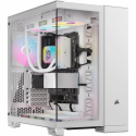 CORSAIR iCUE 6500X RGB - Mid tower - ATX - windowed side panel (tempered glass) - no power supply (ATX) - white - USB / Audio