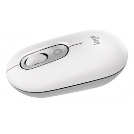 Logitech POP - Mouse - customisable emoji - optical - 4 buttons - wireless - Bluetooth 5.1 LE - off-white - 0