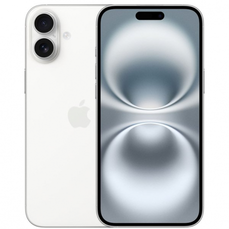 Apple iPhone 16 Plus - 5G smartphone - dual-SIM  /  Internal Memory 256 GB - OLED display - 6.7" - 2796 x 1290 pixels - 2x rear cameras 48 MP, 12 MP - front camera 12 MP - white - 0