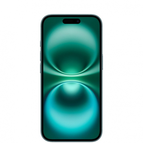 Apple iPhone 16 - 5G smartphone - dual-SIM  /  Internal Memory 128 GB - OLED display - 6.1" - 2556 x 1179 pixels - 2x rear cameras 48 MP, 12 MP - front camera 12 MP - teal - 1