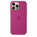 Apple - Back cover for mobile phone - MagSafe compatibility - silicone - Fuchsia - for iPhone 16 Pro Max