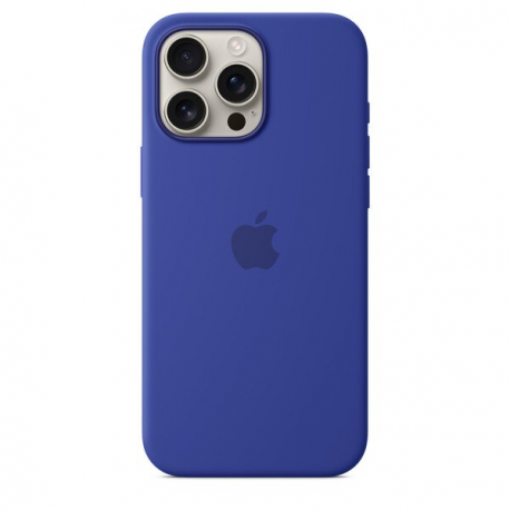 Apple - Back cover for mobile phone - MagSafe compatibility - silicone - ultramarine - for iPhone 16 Pro Max - 1