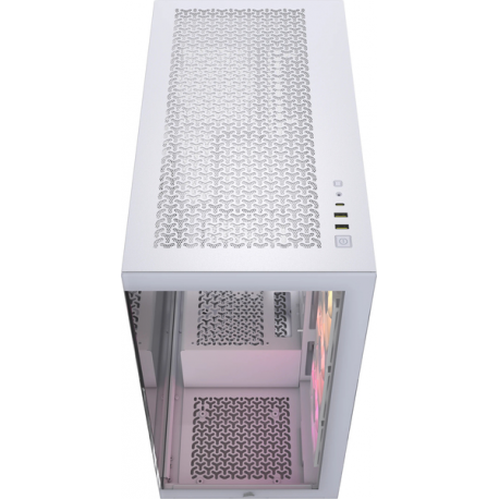 CORSAIR 3500X ARGB - Mid tower - extended ATX - windowed side panel (tempered glass) - no power supply (ATX) - white - USB/Audio - 3