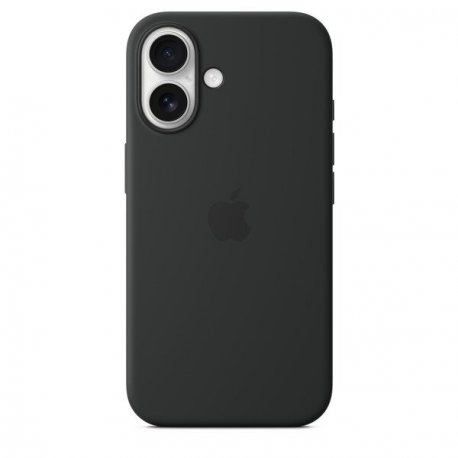 Apple - Back cover for mobile phone - MagSafe compatibility - silicone - black - for iPhone 16 - 2