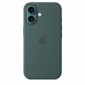 Apple - Back cover for mobile phone - MagSafe compatibility - silicone - sea green - for iPhone 16