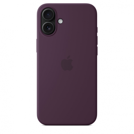 Apple - Back cover for mobile phone - MagSafe compatibility - silicone - plum - for iPhone 16 Plus - 4