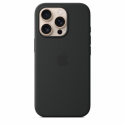 Apple - Back cover for mobile phone - MagSafe compatibility - silicone - black - for iPhone 16 Pro