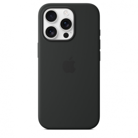 Apple - Back cover for mobile phone - MagSafe compatibility - silicone - black - for iPhone 16 Pro - 2