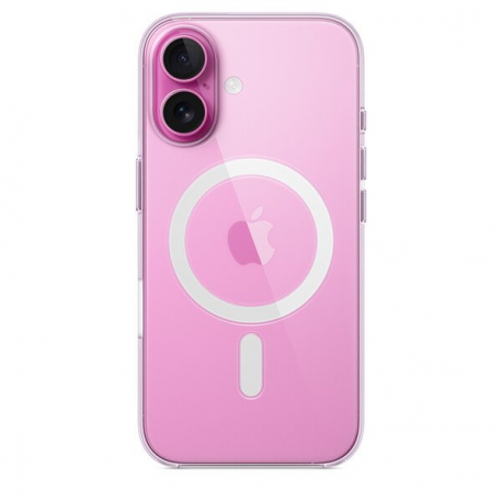 Apple - Back cover for mobile phone - MagSafe compatibility - polycarbonate - clear - for iPhone 16 - 2