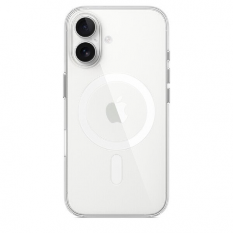 Apple - Back cover for mobile phone - MagSafe compatibility - polycarbonate - clear - for iPhone 16 - 3