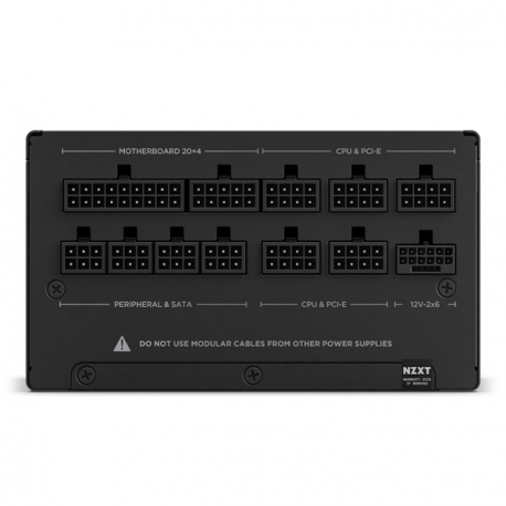 NZXT C-Series C850 - Power supply (internal) - ATX12V 3.1 / EPS12V 2.92 - 80 PLUS Gold - AC 100-240 V - 850 Watt - active PFC - Europe - matte black - 5