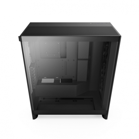 NZXT H series H7 Flow - Mid tower - ATX - windowed side panel (tempered glass) - no power supply - matte black - USB / Audio - 2