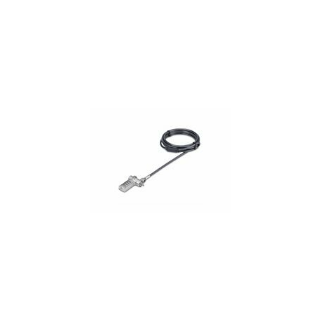 StarTech.com Serialized Laptop Lock, Works w / Noble Wedge / Nano / K-Slot - Security cable lock - universal - black & silver - 2 m - 0