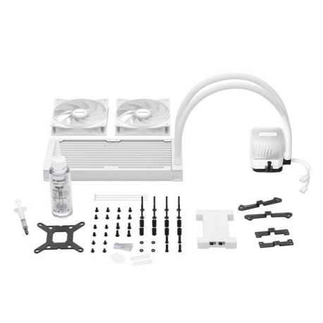 be quiet! Light Loop - Processor liquid cooling system  - Radiator Size:  240 mm - (for: AM5, AM4, LGA1851, LGA1700, LGA1200, LGA1150, LGA1151, LGA1155) - 120 mm - white - 3