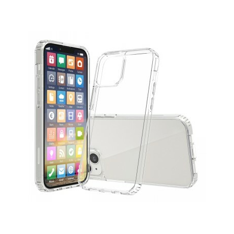 Screenor Bumper - Back cover for mobile phone - thermoplastic polyurethane (TPU), acrylic - transparent - for Apple iPhone 16 Plus - 0