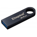 Kingston DataTraveler SE9 G3 - USB flash drive - 64 GB - USB 3.2 Gen 1 - dark nickel