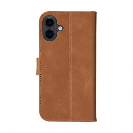 dbramante1928 Copenhagen - Flip cover for mobile phone - full-grain leather - tan - for Apple iPhone 16 Plus - 1