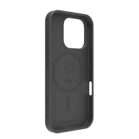 dbramante1928 Greenland Pro - Back cover for mobile phone - MagSafe compatibility - recycled plastic - night black - for Apple iPhone 16 Pro - 2
