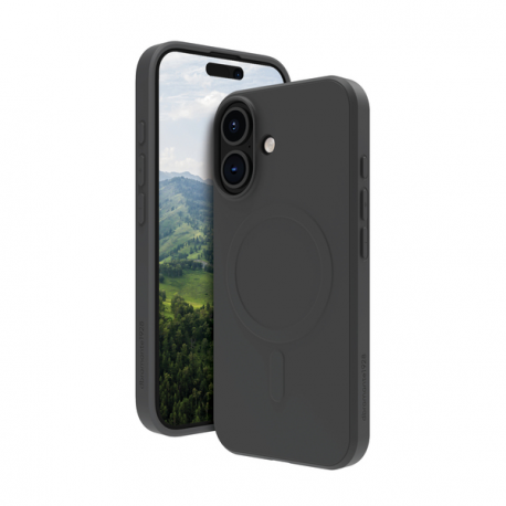 dbramante1928 Greenland Pro - Back cover for mobile phone - MagSafe compatibility - plastic - night black - for Apple iPhone 16 - 0