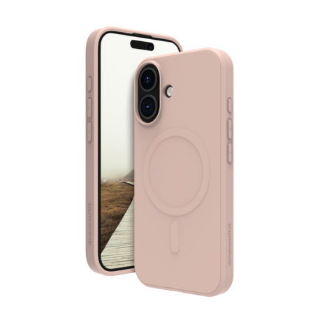 dbramante1928 Greenland Pro - Back cover for mobile phone - Qi - MagSafe compatibility - plastic - pink sand - for Apple iPhone 16 - 0