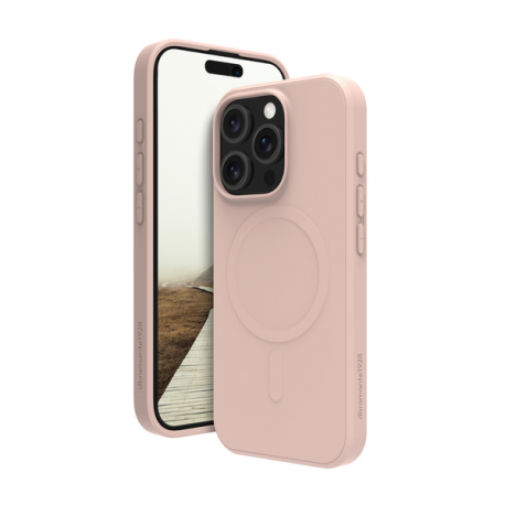 dbramante1928 Greenland Pro - Back cover for mobile phone - Qi - MagSafe compatibility - plastic - pink sand - for Apple iPhone 16 Pro - 0