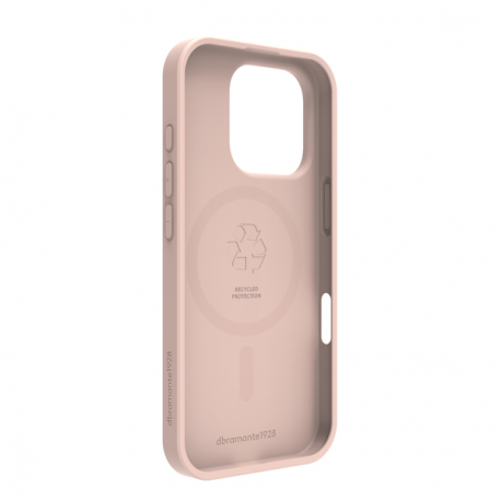 dbramante1928 Greenland Pro - Back cover for mobile phone - Qi - MagSafe compatibility - plastic - pink sand - for Apple iPhone 16 Pro - 2