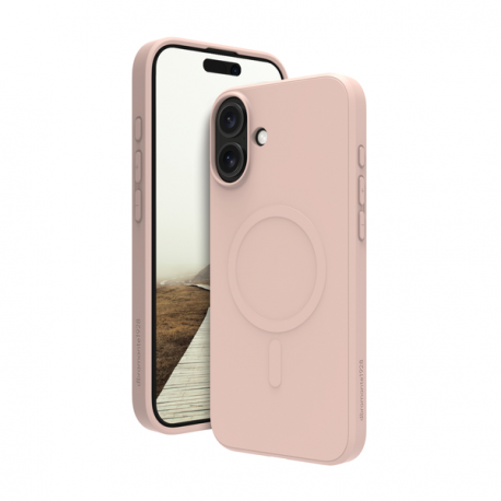 dbramante1928 Greenland Pro - Back cover for mobile phone - Qi - MagSafe compatibility - plastic - pink sand - for Apple iPhone 16 Plus - 0