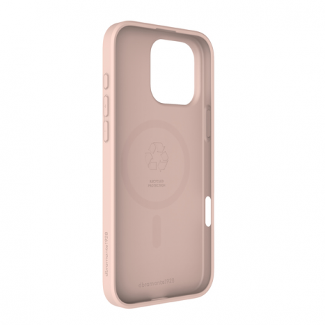 dbramante1928 Greenland Pro - Back cover for mobile phone - MagSafe compatibility - plastic - pink sand - for Apple iPhone 16 Pro Max - 1