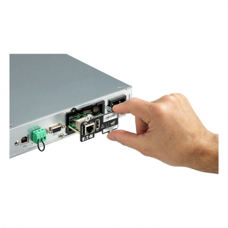 Eaton 5P 650i - Gen 2 - UPS (rack-mountable) - AC 200 / 208 / 220 / 230 / 240 V - 520 Watt - 650 VA - 1-phase - valve regulated lead-acid (VRLA) - 9 Ah - RS-232, USB - output connectors: 4 - 1U - 19" - black / silver - 1