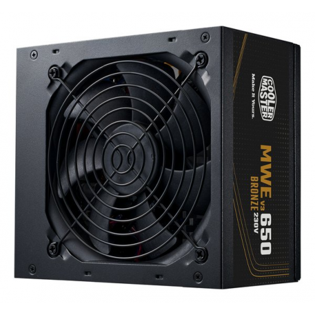 Cooler Master MWE Bronze V3 650 - Power supply (internal) - ATX12V 3.1 / EPS12V - 80 PLUS Bronze - AC 100-240 V - 650 Watt - active PFC - Europe - 0