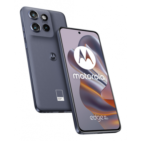Motorola Edge 50 Neo - 5G smartphone - dual-SIM - RAM 12 GB / Internal Memory 512 GB - pOLED display - 6.4" - 2670 x 1220 pixels (120 Hz) - 3x rear cameras 50 MP, 13 MP, 10 MP - front camera 32 MP - pantone grisaille - 0