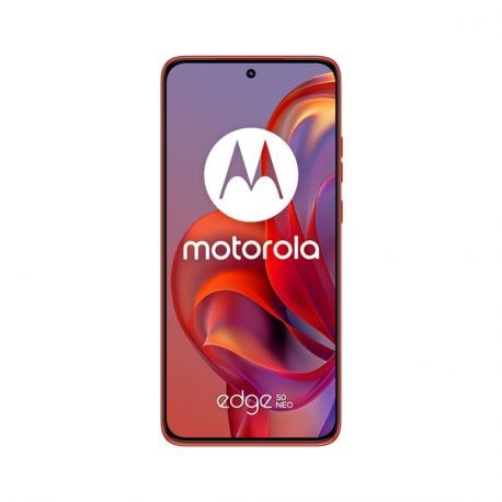 Motorola Edge 50 Neo - 5G smartphone - dual-SIM - RAM 12 GB  /  Internal Memory 512 GB - pOLED display - 6.4" - 2670 x 1220 pixels (120 Hz) - 3x rear cameras 50 MP, 13 MP, 10 MP - front camera 32 MP - pantone poinciana - 1