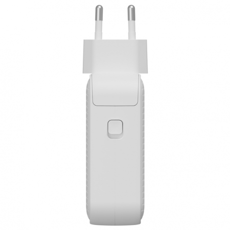 Targus HyperJuice - Power adapter - GaN - 100 Wh - Power Delivery 3.0 + PPS, Quick Charge 3.0 - 4 output connectors (3 x USB-C, USB) - white - 5