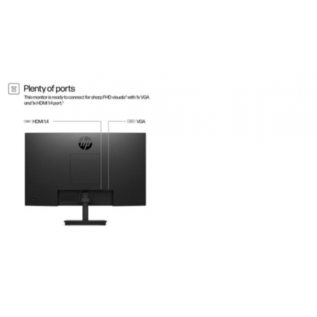 HP 324pv - Series 3 Pro - LED monitor - 24" (23.8" viewable) - 1920 x 1080 Full HD (1080p) @ 100 Hz - VA - 250 cd/m² - 3000:1 - 5 ms - HDMI, VGA - black - 15