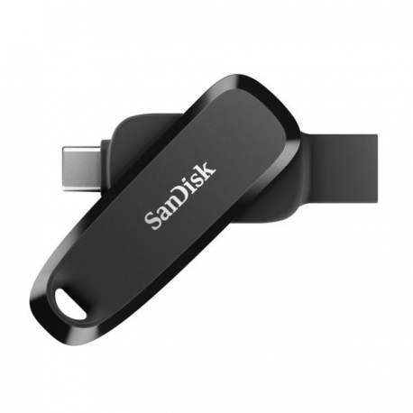 SanDisk Phone - USB flash drive - 128 GB - USB 3.2 Gen 1  /  USB-C - black - 0