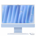 Apple iMac with 4.5K Retina display - All-in-one M4 up to - RAM 24 GB - SSD 512 GB - Apple M4 10-core - Gigabit Ethernet, IEEE 802.11ax (Wi-Fi 6E), Bluetooth 5.3 - macOS Sequoia 15.0 - monitor: LED 24" 4480 x 2520 (4.5K) - keyboard: Swedish / Finnish - blue