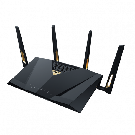 ASUS RT-BE88U - Wireless router 9-port switch - 1GbE, 2.5GbE, Wi-Fi 7 - WAN ports: 3 Dual Band - 1