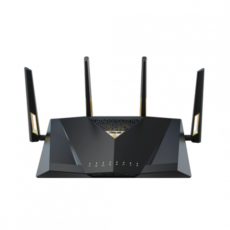 ASUS RT-BE88U - Wireless router 9-port switch - 1GbE, 2.5GbE, Wi-Fi 7 - WAN ports: 3 Dual Band - 4