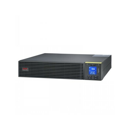 APC Easy UPS On-Line - UPS (rack-mountable) - 6x IEC C13 + 1x IEC C19 outlets, intelligent card slot, LCD, with rail kit - AC 230 V - 2700 Watt - 3000 VA - RS-232, USB - output connectors: 7 - 2U - 1.5 m cord - RAL 7010, black - 0