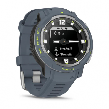 Garmin Instinct Crossover - Standard Edition - 45 mm - fiber-reinforced polymer - sport watch with band - silicone - wrist size: 135-230 mm - monochrome - 64 MB - Bluetooth, ANT+ - 65 g - blue granite - 0