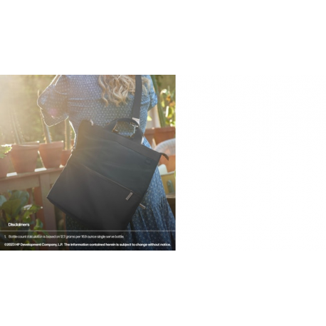 HP - Notebook carrying backpack / tote - convertible - 14.1" - black, taupe - 13