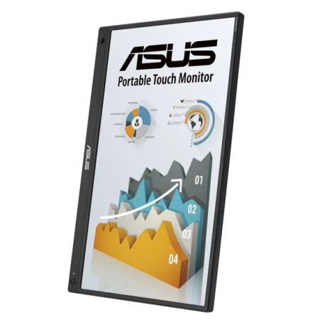 ASUS ZenScreen Touch MB16AMTR portable monitor 15.6inch IPS FHD WLED 16:9 60Hz 250cd/m2 5ms HDMI USB-C 2x1W Speakers Black+Dark 
