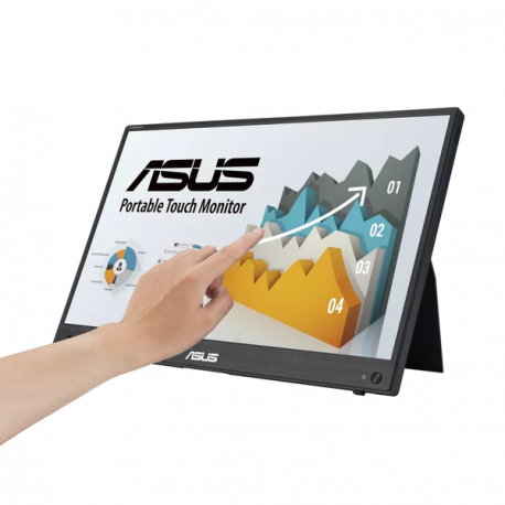 ASUS ZenScreen Touch MB16AMTR portable monitor 15.6inch IPS FHD WLED 16:9 60Hz 250cd/m2 5ms HDMI USB-C 2x1W Speakers Black+Dark 