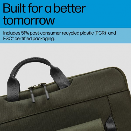 HP Laptop Backpack - Notebook carrying backpack - modular - 15.6" - grey, green - 3