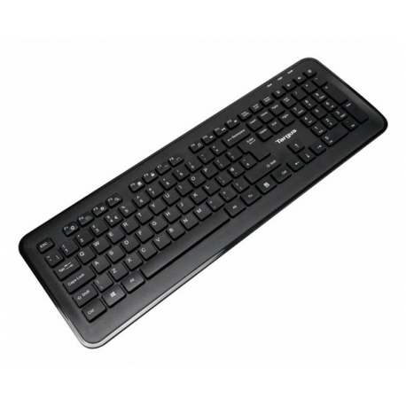 Targus - Keyboard and mouse set - combo - full size - wireless - 2.4 GHz - QWERTY - Nordic - black - 3
