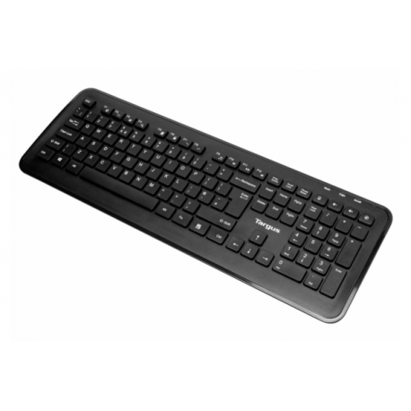 Targus - Keyboard and mouse set - combo - full size - wireless - 2.4 GHz - QWERTY - Nordic - black - 7