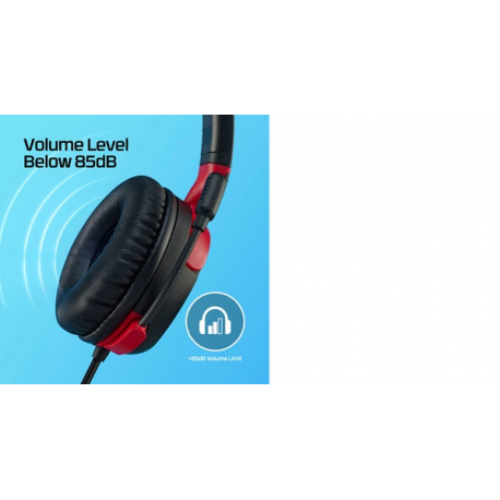 HyperX Cloud Mini - Headset - on-ear - wired - active noise cancelling - 3.5 mm jack - black - 9