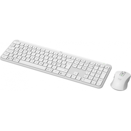Logitech Signature Slim Combo MK950 - Keyboard and mouse set - wireless - Bluetooth 5.1 LE - QWERTY - Nordic - off-white - 2